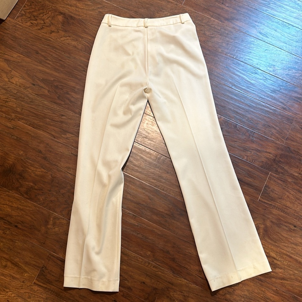 Cream slacks- highwaisted - Picture 3 of 4